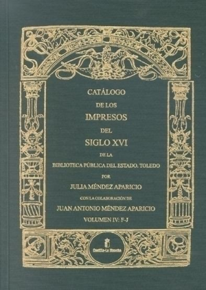 Cubierta de CATÁLOGO DE LOS IMPRESOS DEL SIGLO XVI