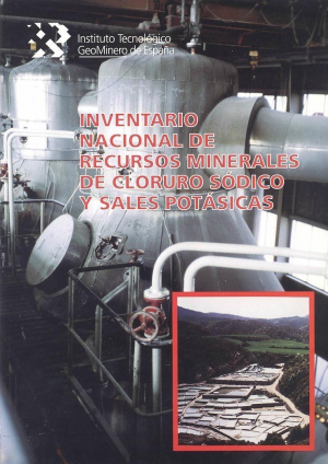 Cubierta de INVENTARIO NACIONAL DE RECURSOS MINERALES DE CLORURO SÓDICO Y SALES POTÁSICAS