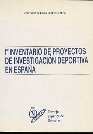 I INVENTARIO DE PROYECTOS DE INVESTIGACIÓN DEPORTIVA EN ESPAÑA