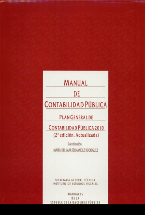 Cubierta de MANUAL DE CONTABILIDAD PÚBLICA. PLAN GENERAL DE CONTABILIDAD PÚBLICA 2010. 2ª EDICIÓN ACTUALIZADA