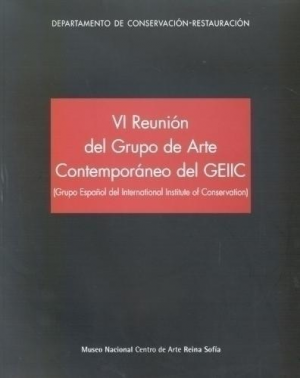 Cubierta de VI REUNIÓN DEL GRUPO DE ARTE COMTEMPORÁNEO DEL GEIIC