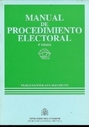 Cubierta de MANUAL DE PROCEDIMIENTO ELECTORAL