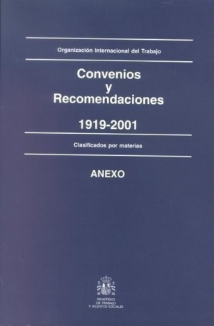 Cubierta de CONVENIOS Y RECOMENDACIONES 1919-2001