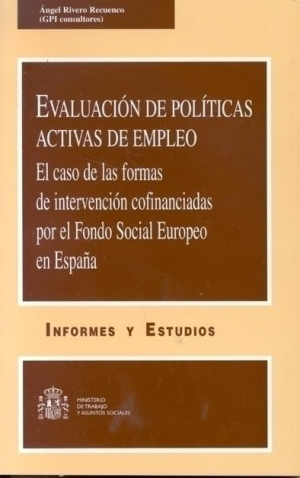 Cubierta de EVALUACIÓN DE POLÍTICAS ACTIVAS DE EMPLEO