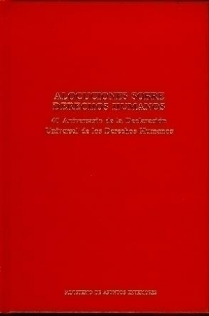 Cubierta de ALOCUCIONES SOBRE DERECHOS HUMANOS