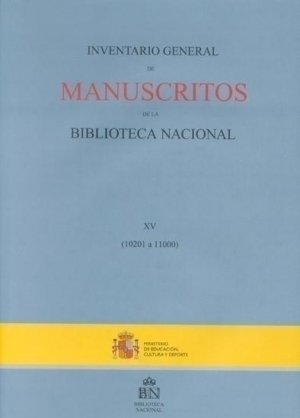 Cubierta de INVENTARIO GENERAL DE MANUSCRITOS DE LA BIBLIOTECA NACIONAL
