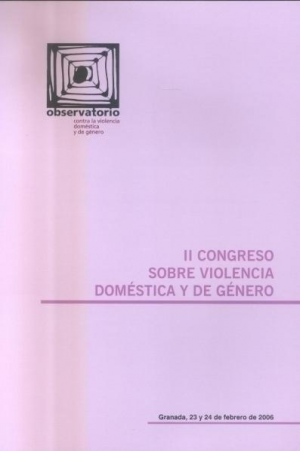 Cubierta de II CONGRESO SOBRE VIOLENCIA DOMÉSTICA Y DE GÉNERO